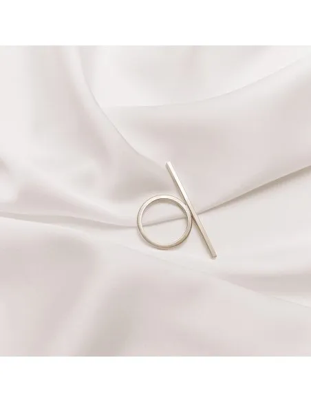 Inel LINIA minimal, realizat manual - Monom