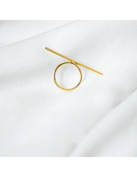 Inel LINIA minimal, realizat manual - Monom