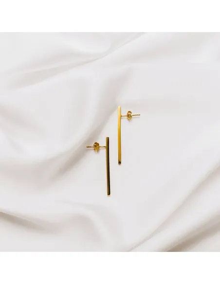 LINIA earrings Minimalist, handcrafted - Monom