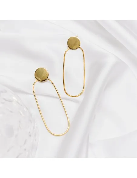 PLATTITUDE earrings Minimalist, handcrafted - Monom