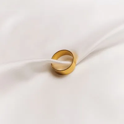 Inel Basic Band Minimal, realizat manual. - Monom