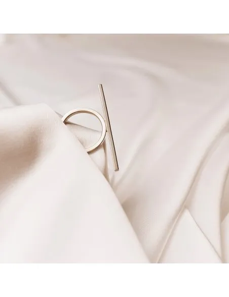 Inel LINIA minimal, realizat manual - Monom