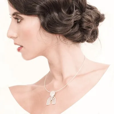 The Mino Pendant necklace Minimalist, handcrafted - Monom 2