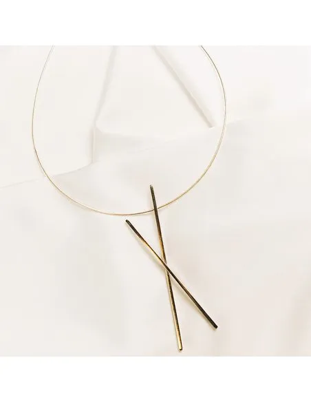 Colier ALPHABET X Minimal, realizat manual. - Monom