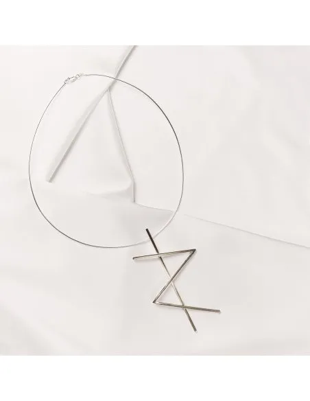 Colier ALPHABET STRENGTH Minimalist, realizat manual. - Monom