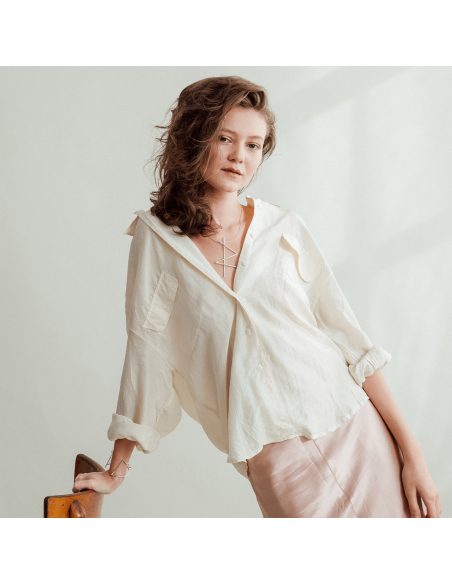 ALPHABET STRENGTH necklace Minimalist, handcrafted - Monom