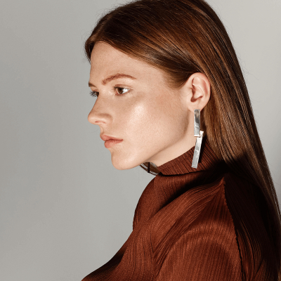 IMPERFECT BAND earrings  Minimalist, handcrafted - Monom 2