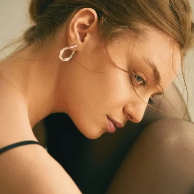 TECTONICA Minimal Earrings, Handmade by Monom