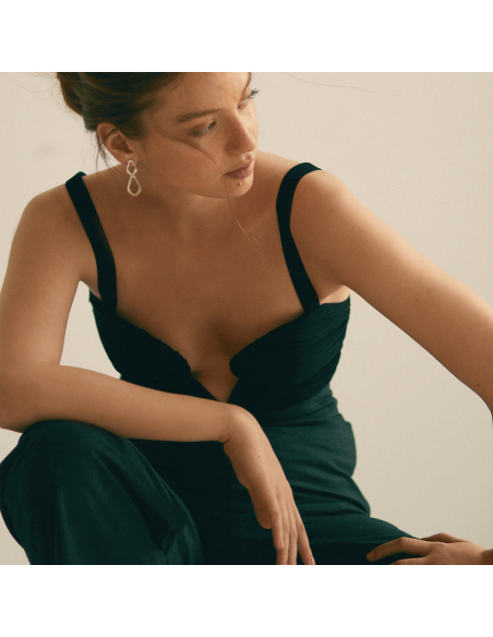 TECTONICA DUO Minimal Earrings, handcrafted. - Monom