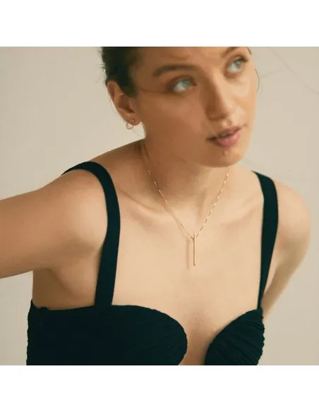 LINIA small Minimal Necklace, Handmade by Monom