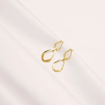 TECTONICA DUO Minimal Earrings, handcrafted. - Monom 2