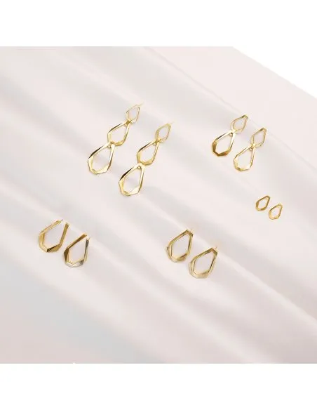 TECTONICA DUO Minimal Earrings, handcrafted. - Monom