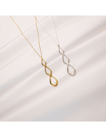 TECTONICA TRIO Minimal Necklace, handcrafted. - Monom