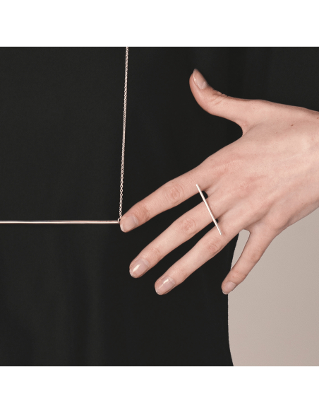 LINIA RING Minimalist, handcrafted - Monom