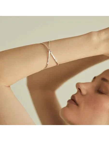 ALPHABET X bracelet Minimalist, handcrafted - Monom