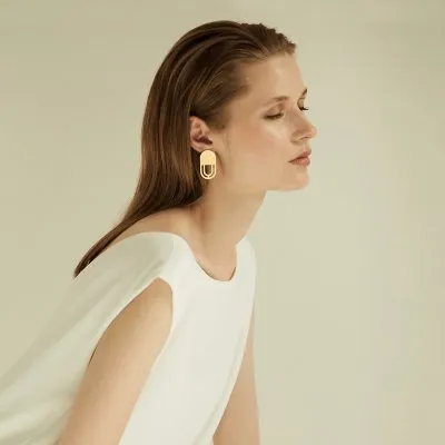 The Luna earrings  Minimalist, handcrafted - Monom 2