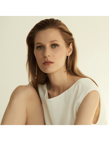 Cercei ALPHABET X Minimal, realizat manual. - Monom