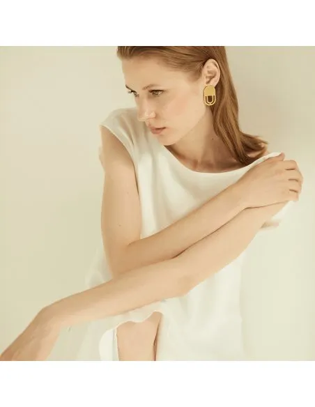The Luna earrings  Minimalist, handcrafted - Monom
