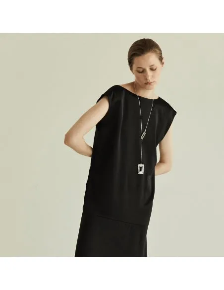 The Solaria Rectangle necklace Minimalist, handcrafted - Monom