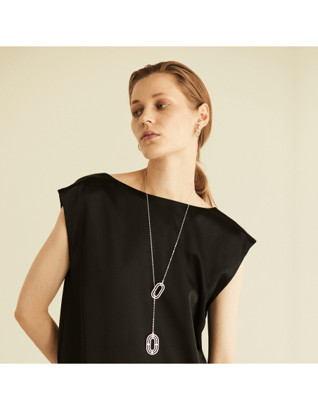 The Solaria Oval necklace Minimalist, handcrafted - Monom