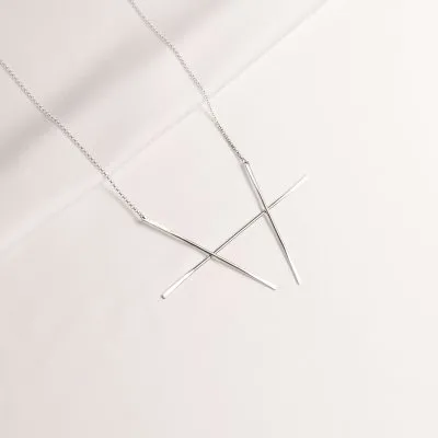 Colier Alphabet Freya Minimal, realizat manual - Monom