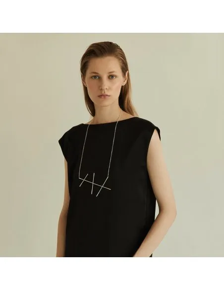 ALPHABET EDDA Minimal Necklace - Handmade by Monom