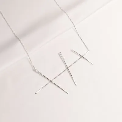 Colier ALPHABET EDDA Minimal, realizat manual. - Monom