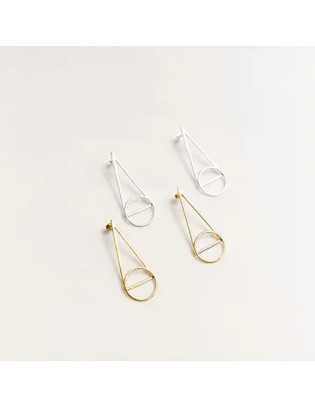 ENIA Minimal Earrings, Handmade by Monom