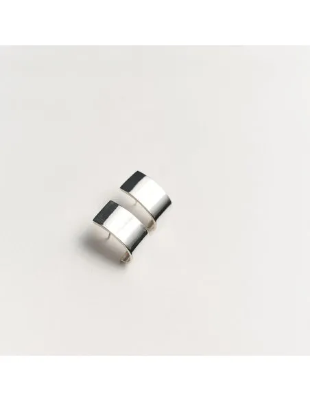 PLATTITUDE RECTANGLE Minimal Earrings, Handmade by Monom