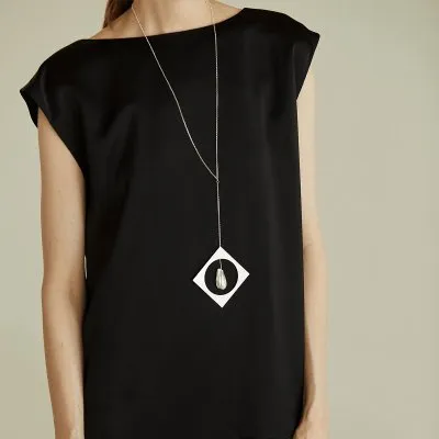 Labyrinth Extrovert Minimal Necklace, Handmade by Monom 2