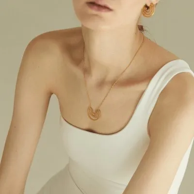 Labyrinth Introspect Minimal Necklace, Handmade by Monom 2