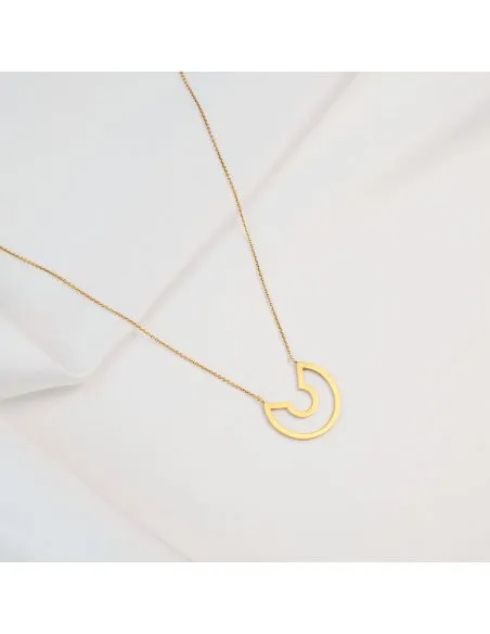Labyrinth Introspect Minimal Necklace, Handmade by Monom