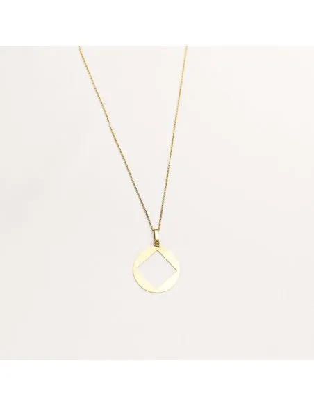 PLATTITUDE C-SQUARED Minimal Necklace, Handmade by Monom