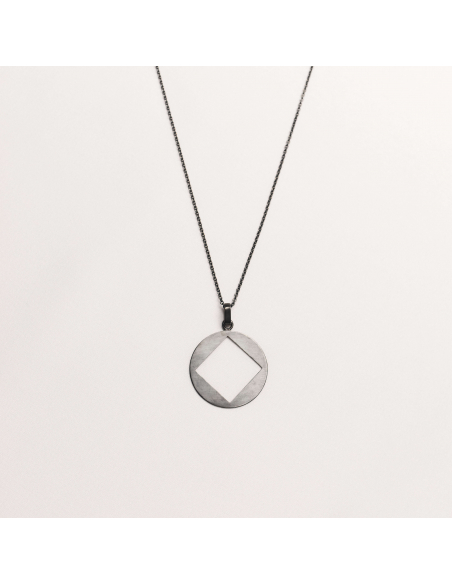 PLATTITUDE C-SQUARED Minimal Necklace, Handmade by Monom
