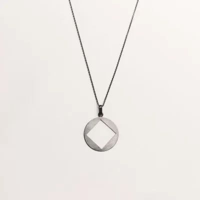 PLATTITUDE C-SQUARED Minimal Necklace, Handmade by Monom 2