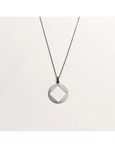 PLATTITUDE C-SQUARED Minimal Necklace, Handmade by Monom