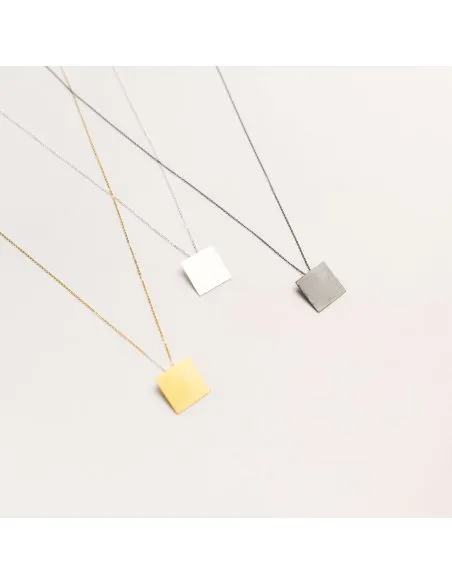 PLATTITUDE SQUARE Small Minimal Choker, Handmade by Monom