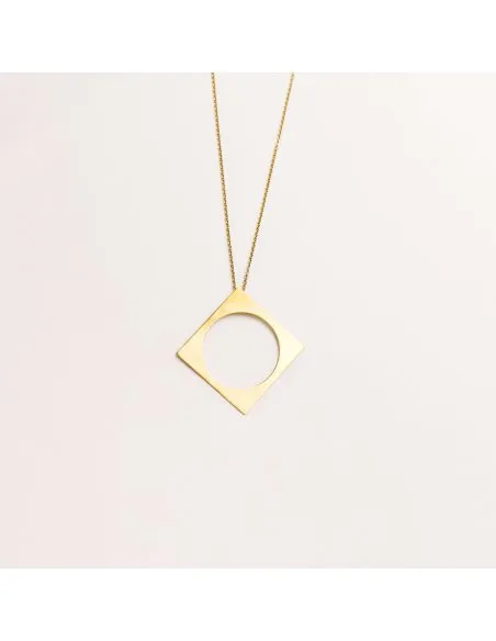 Colier PLATTITUDE S-CIRCLED Minimal, realizat manual. - Monom