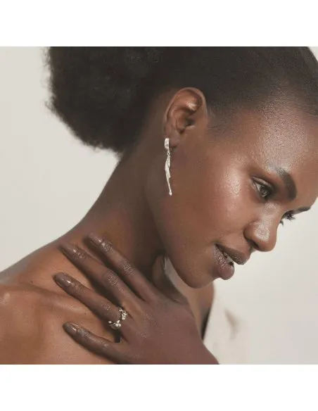 AVA CREOLE Minimal Earrings, Handmade by Monom