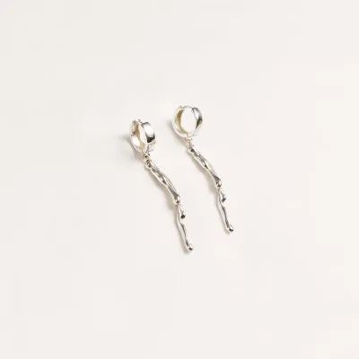 AVA CREOLE Minimal Earrings, Handmade by Monom