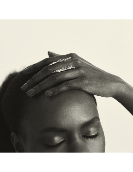 AVA DUO Minimal Ring, handcrafted. - Monom