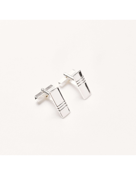 RECTANGLE Minimal Cufflinks - Handmade by Monom