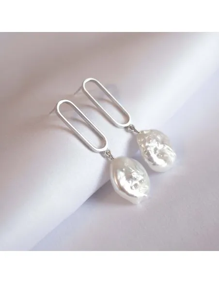 Caliope Lush Minimal Earrings, Handmade by Monom