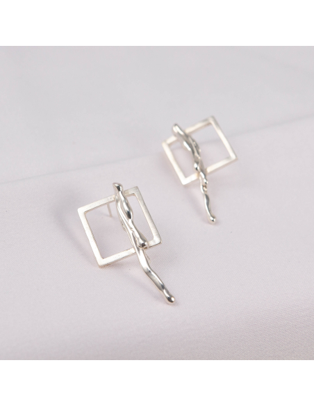 Cercei AVA squared Minimal, realizati manual. - Monom