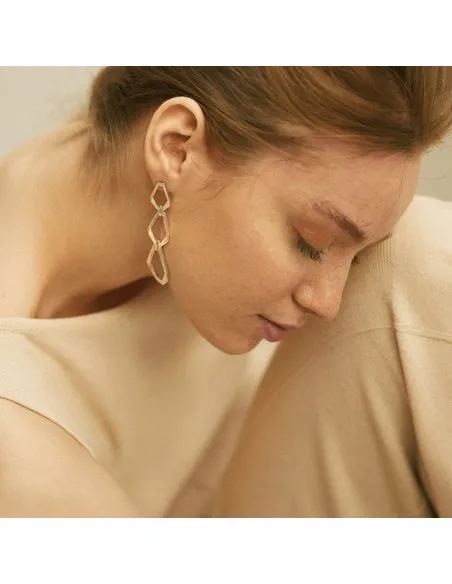 TECTONICA TRIO Minimal Earrings, handcrafted. - Monom