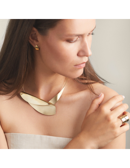 Etala Lira Necklace, minimal, handcrafted - Monom