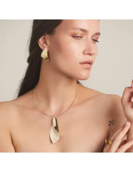 Colier Etala Petal, minimal, realizat manual - Monom