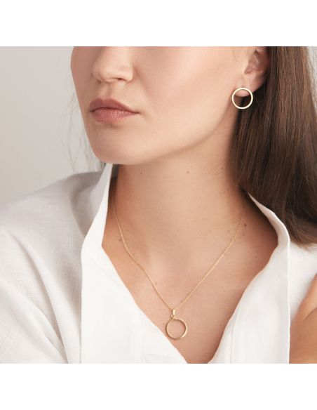 PLATTITUDE EMPTY Minimal Necklace, Handmade by Monom