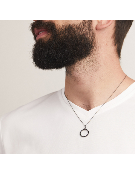 PLATTITUDE EMPTY Minimal Necklace, Handmade by Monom