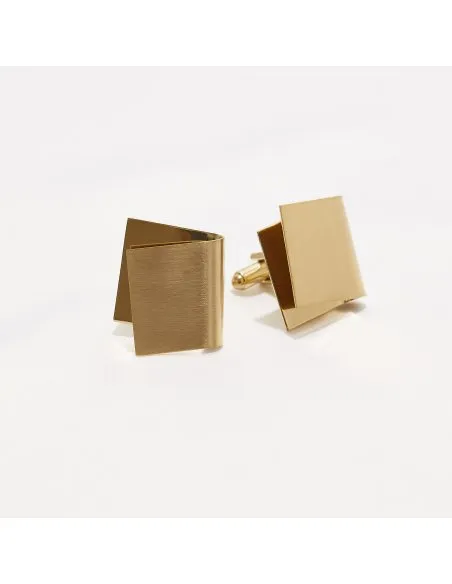 IMPERFECT FOLDED cufflinks Minimalist, handcrafted - Monom